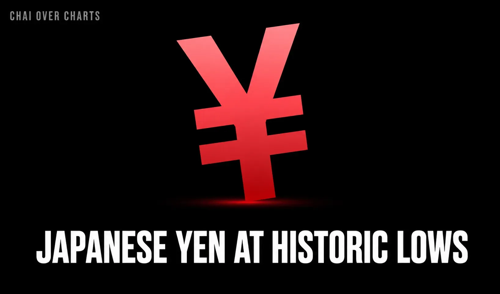 Japanese Yen at historic lows against the US Dollar with bearish forex chart showing the USD/JPY carry trade crisis in 2026